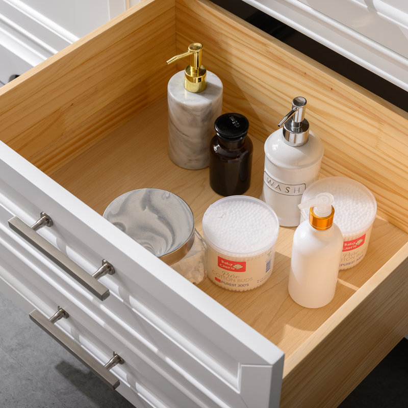 Three Posts™ Currahee 60'' Freestanding Double Bathroom Vanity with